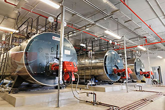 某上海能源科技公司沙特阿拉伯三臺WNS5-1.25-YQ燃?xì)庹羝仩t